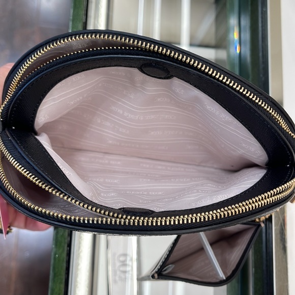 Kate Spade Morgan Colorblocked Double-zip Dome Crossbody & Morgan Cardholder NWT - Picture 9 of 14